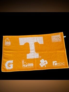Iconic Orange Tennessee Volunteers Rally Hand Towel With The Block "T" logo